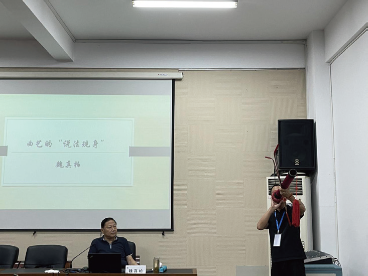 学员课堂展示“金华道情”
